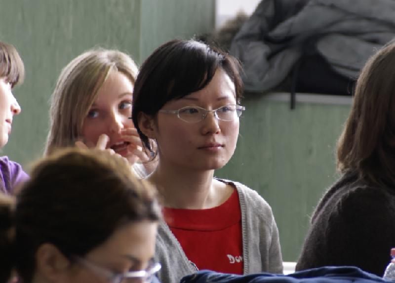 Un studentessa di origine cinese dell'Università Statale