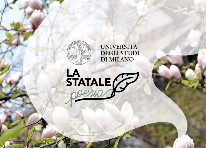 Il logo del ciclo di incontri “La Statale poesia. Grande poesia a Milano”