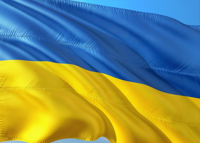 La bandiera dell'Ucraina