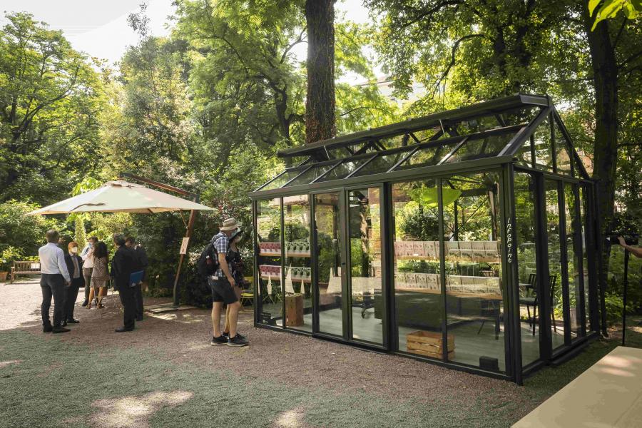 Il nuovo InfoPoint dell'Orto Botanico di Brera - Foto Marco Riva