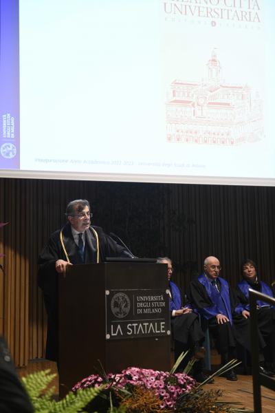 La relazione del rettore Elio Franzini - Foto di Marco Riva