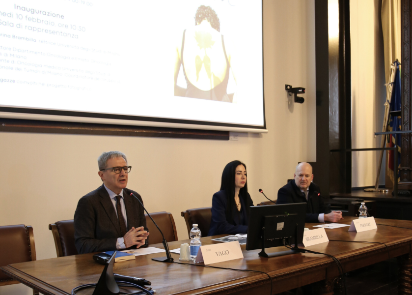Da sinistra a destra: Gianluca Gaetano Vago, Marina Brambilla e Andrea Ferrari