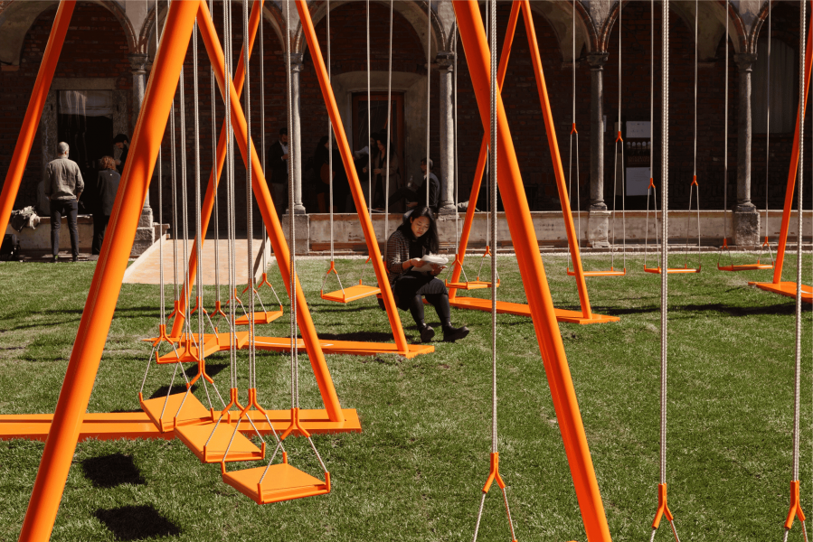 Le installazioni all'Università Statale di Milano per INTERNI Design Re-Evolution 