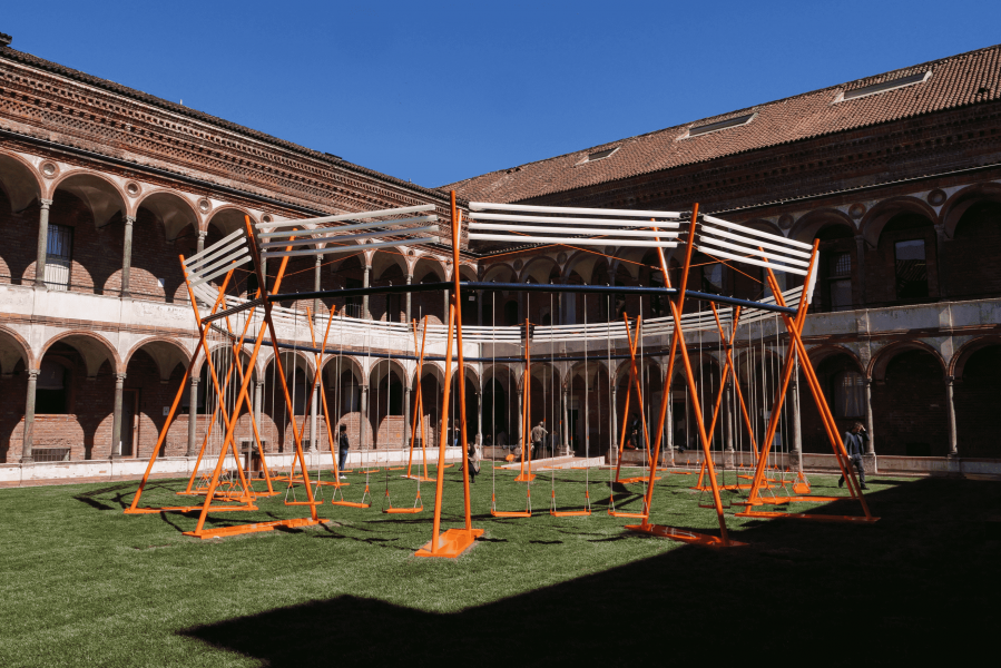 Le installazioni all'Università Statale di Milano per INTERNI Design Re-Evolution 