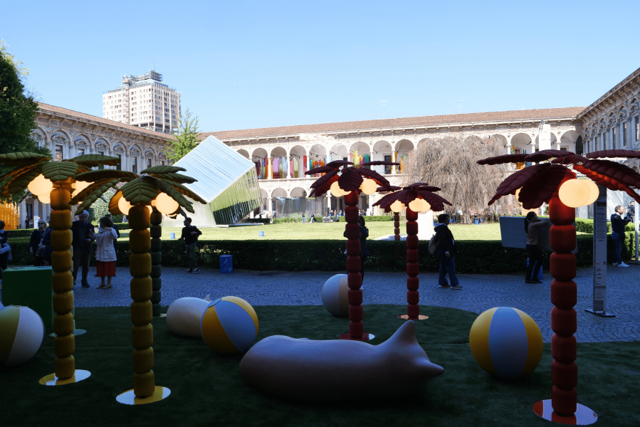 Le installazioni all'Università Statale di Milano per INTERNI Design Re-Evolution 