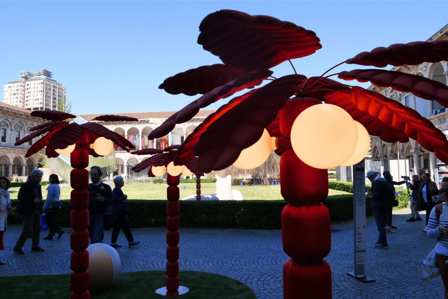 Le installazioni all'Università Statale di Milano per INTERNI Design Re-Evolution 