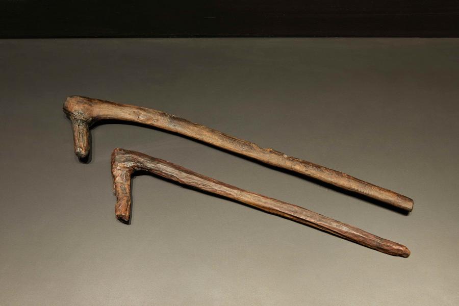 Oggetti dell'Età del Bronzo esposti al Museo della Vasca Votiva di Noceto