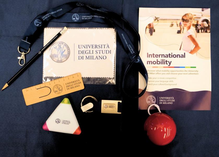 Gadget all’International Mobility Day all'Università degli Studi di Milano.