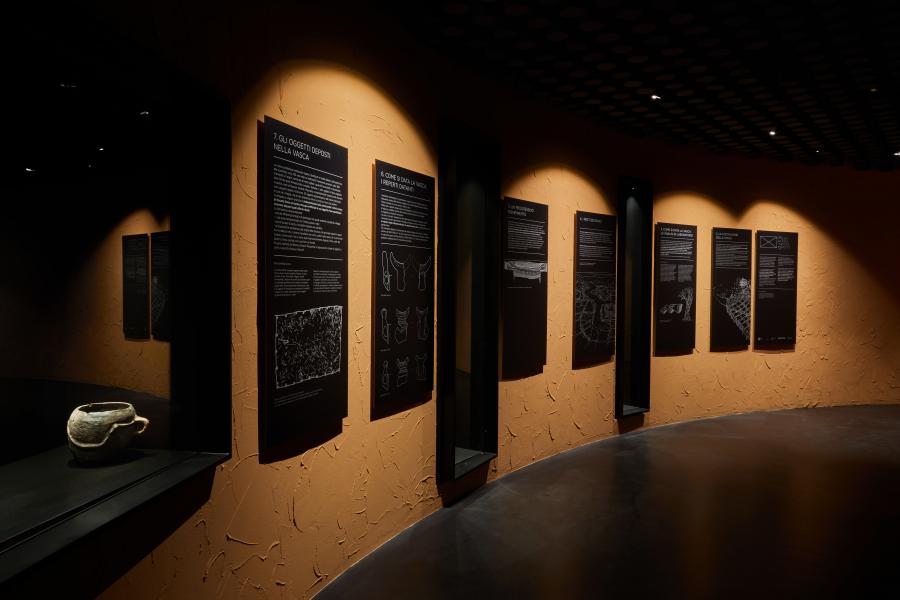L'allestimento del Museo della Vasca Votiva di Noceto