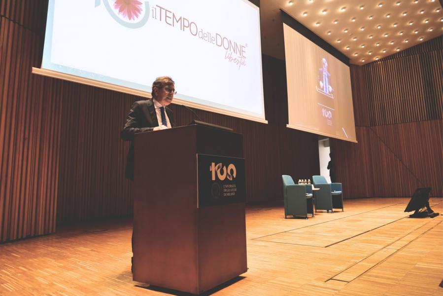 Il Tempo delle Donne 2023 - Giornata della Parità all’Università degli Studi di Milano: il rettore Elio Franzini.