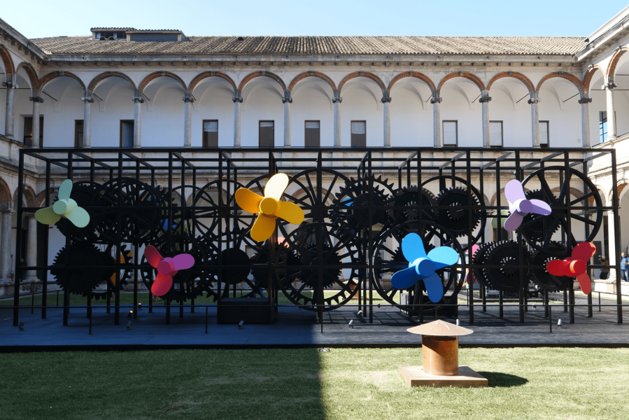 Le installazioni all'Università Statale di Milano per INTERNI Design Re-Evolution 