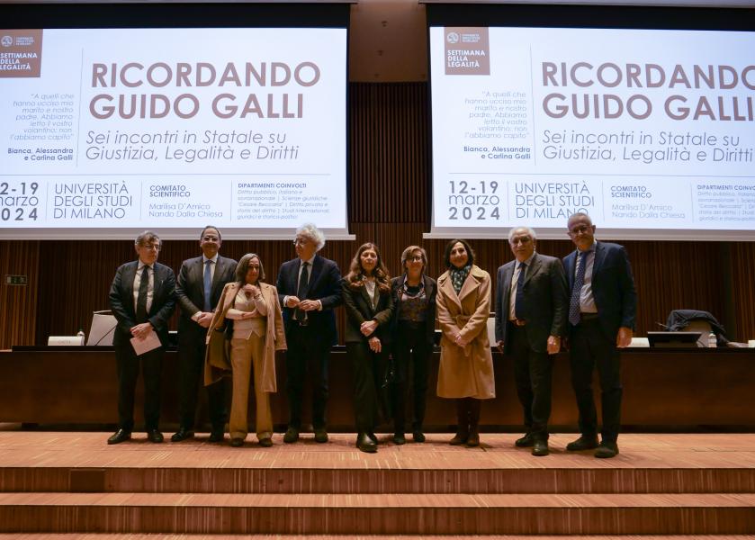 I relatori alla Decima Giornata sulla Giustizia in Aula Magna