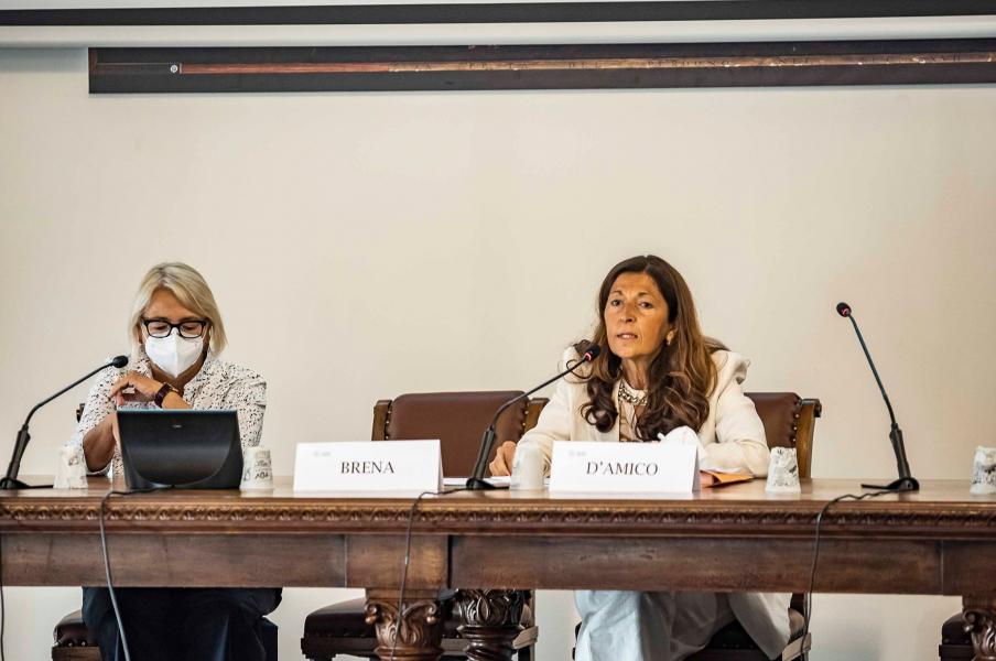 L'apertura dei lavori con la prorettrice Marilisa D'Amico - Foto Marco Riva
