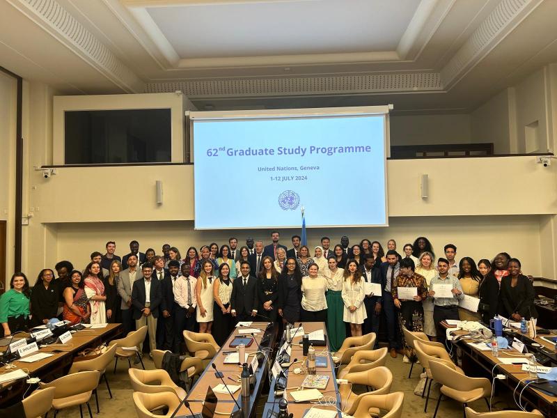  Bethel Getiye Miherete con i colleghi all'Onu di Ginevra