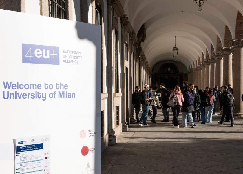 Un momento dell’Annual Meeting di 4EU+ Alliance che si è tenuto all’Università degli Studi di Milano.