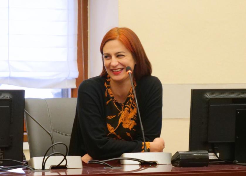 Michela Argenti, direttrice del Centro SLAM, introduce il Programma Marco Polo e Turandot.