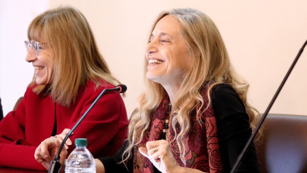 Claudia Berra, direttrice del dipartimento di Studi letterari, filologici e linguistici, e Maria Pia Abbracchio, prorettrice vicaria
