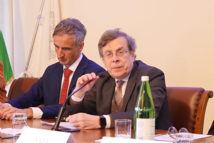 The Rector of the University of Milan, Prof. Elio Franzini 