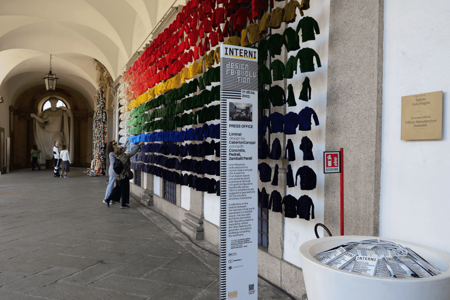 Le installazioni all'Università Statale di Milano per INTERNI Design Re-Evolution 