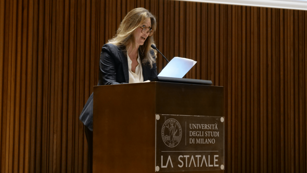Saluti istituzionali con Francesca Zanasi, vicepresidente dell'ordine degli Avvocati di Milano