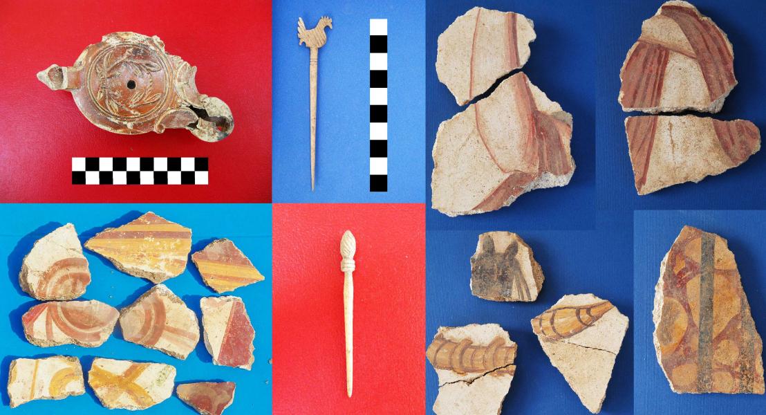 Reperti dalle Terme Centrali e dalle domus