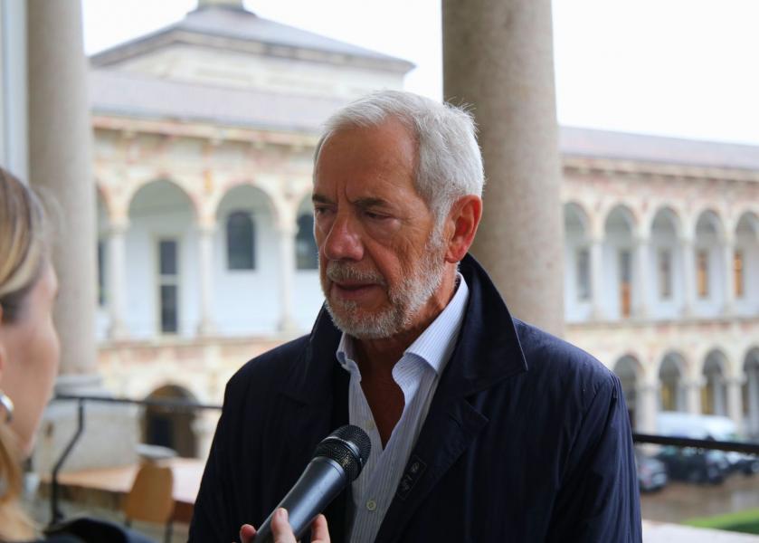 L'assessore al Welfare di regione Lombardia alla presentazione del nuovo corso di laurea in Scienze Psicologiche per la Prevenzione e la Cura della Statale.