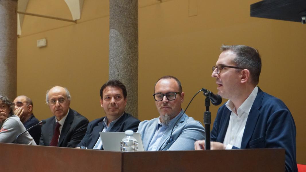 Pierluigi Ledda, direttore generale dell'Archivio Storico Ricordi, all'evento per i 50 anni di Informatica musicale 