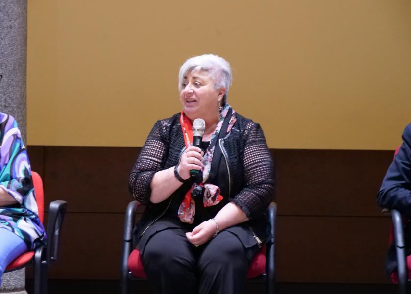 Nadia Liistro, responsabile ufficio progetti sociali e volontariato, alla presentazione dell'iniziativa "A bordo del Brigantino"