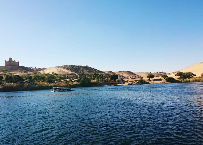 Area di Assuan vista dal Nilo