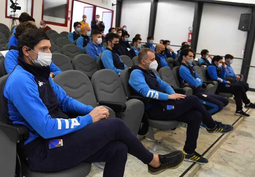 La presentazione del progetto di ricerca al al Centro di Preparazione Olimpica “Giulio Onesti” dell’Acqua Acetosa di Roma - Credit Augusto Bizzi
