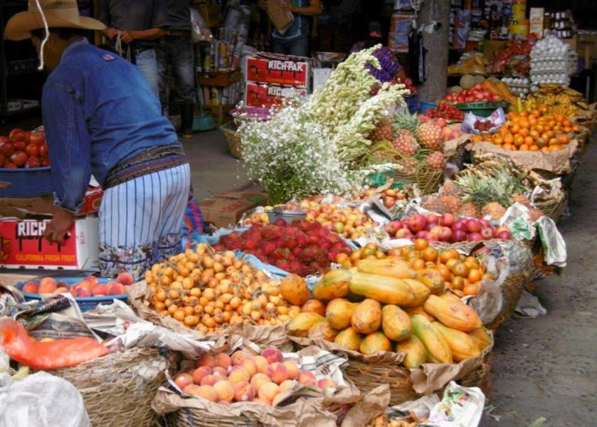 Mercato in Guatemala. Foto gentilmente concessa dal progetto Alimentacción.