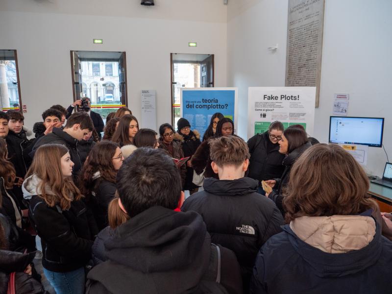 Gli allestimenti per il Museo della Filosofia in Statale con le visite delle scuole