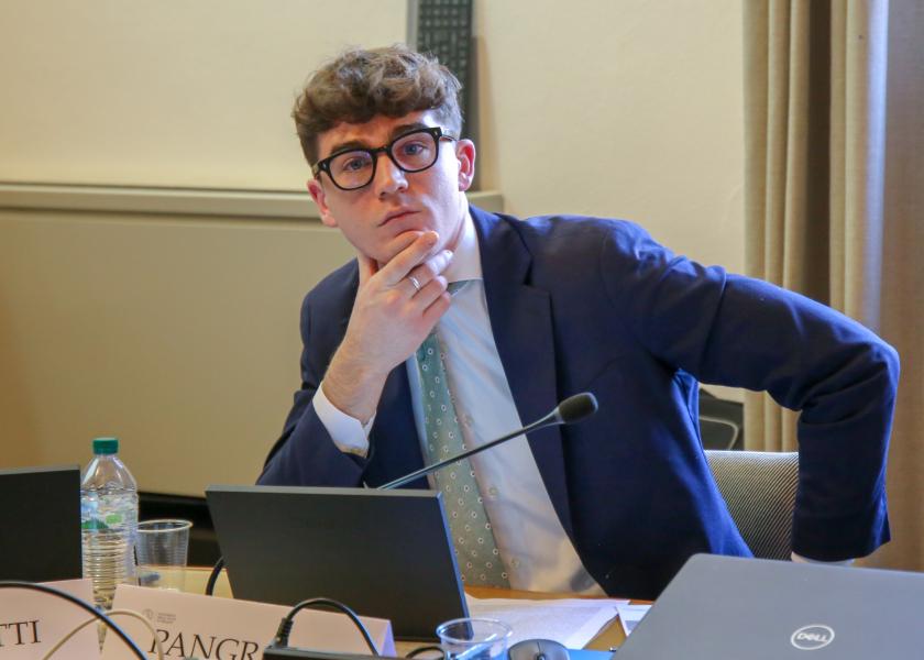 Giacomo Pangrazzi, presidente della Conferenza degli Studenti