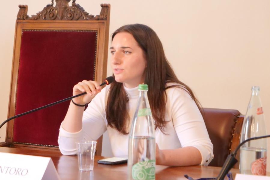 Barbara Morandi, studentessa dell'Università degli studi Milano-Bicocca attivista di Tende in Piazza.