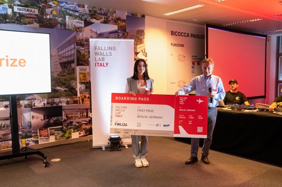 Sara Grecchi premiata alla tappa italiana di Falling Walls Lab
