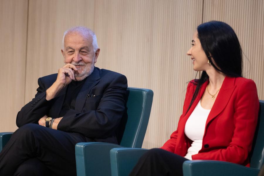 Il rettore IULM Gianni Canova con la rettrice eletta della Statale Marina Brambilla