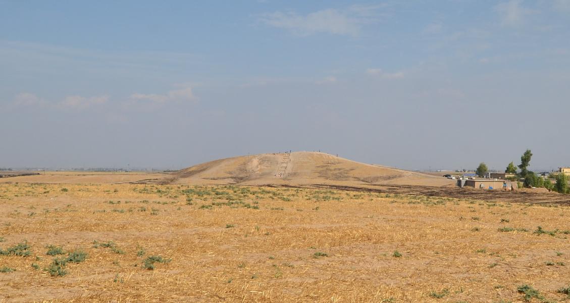 Il sito di Helawa durante lo scavo archeologico