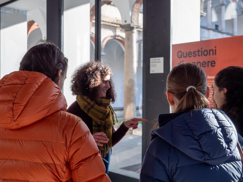 Gli allestimenti per il Museo della Filosofia in Statale con le visite delle scuole