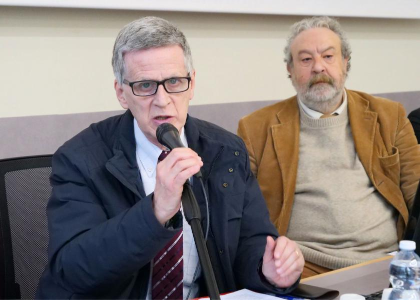 Il presidente dell'ANPI (Associazione Nazionale Partigiani d'Italia) provinciale Roberto Cenati.
