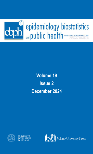  EBPH- Importante rivista di epidemiologia, dopo 2 anni di interruzione dovuta al Covid, nel 2023 passa alla piattaforma Riviste Unimi adottando il modello di pubblicazione diamond open access, senza costi per lettori e autori. Milano University Press ha recuperato tutto lo storico, inclusa la Italian Journal of Public Health pubblicata dal 2003 al 2012.