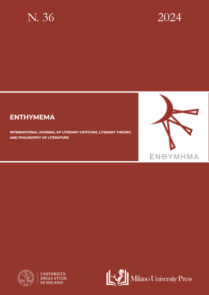 ENTHYMEMA - Tra le prime riviste pubblicate sulla piattaforma Riviste Unimi sin dal 2009, Enthymema è specializzata in critica letteraria e filosofia della letteratura.