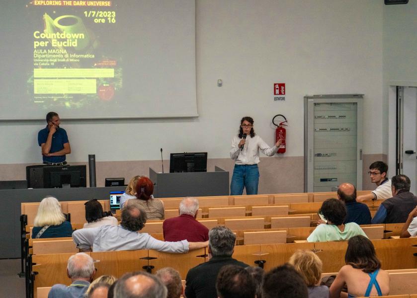 Marina Cagliari all'evento per Euclid
