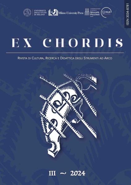  Ex chordis - Rivista sugli strumenti a corde in collaborazione col Conservatorio di Bari