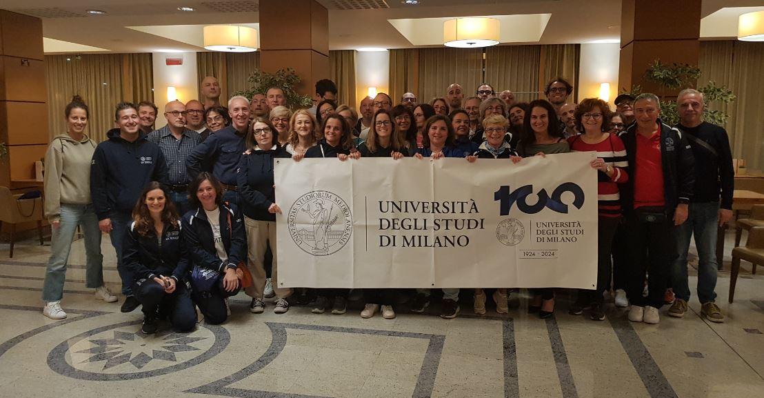 Il team della Statale prima delle gare