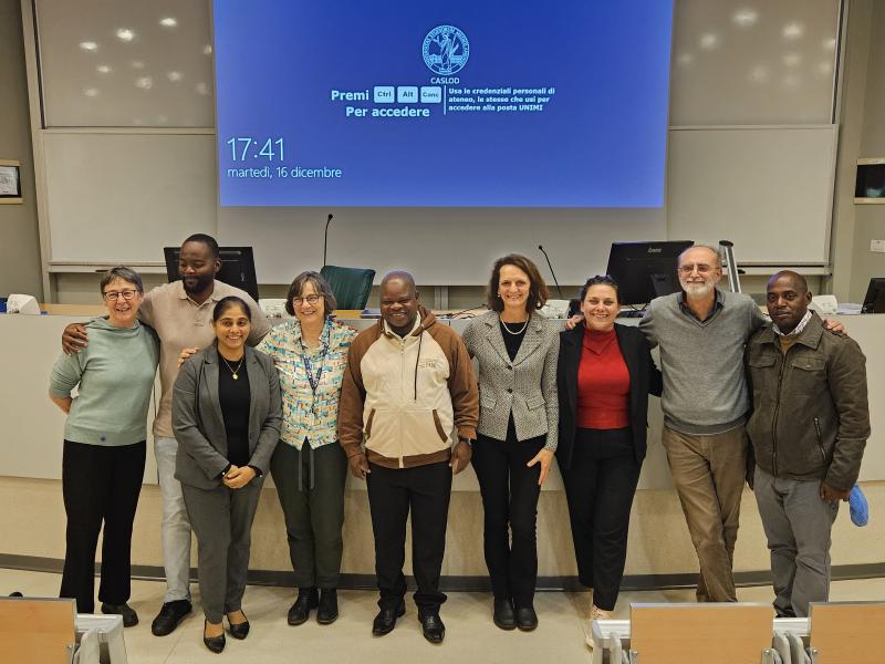 Gli incontri della delegazione durante la visita 