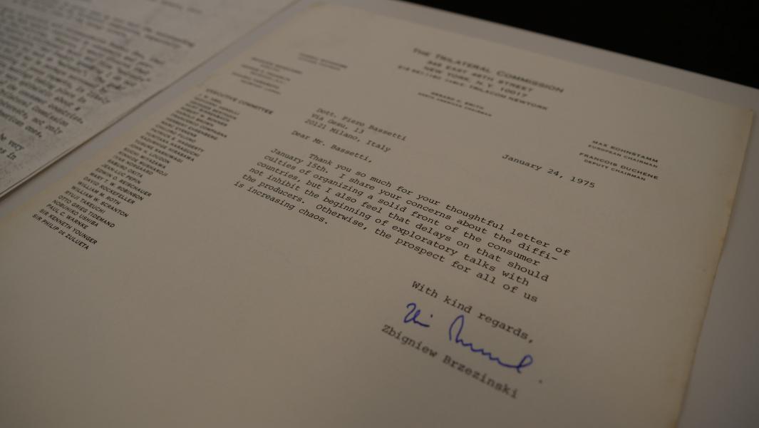 Alcuni documenti dell'archivio di Piero Bassetti