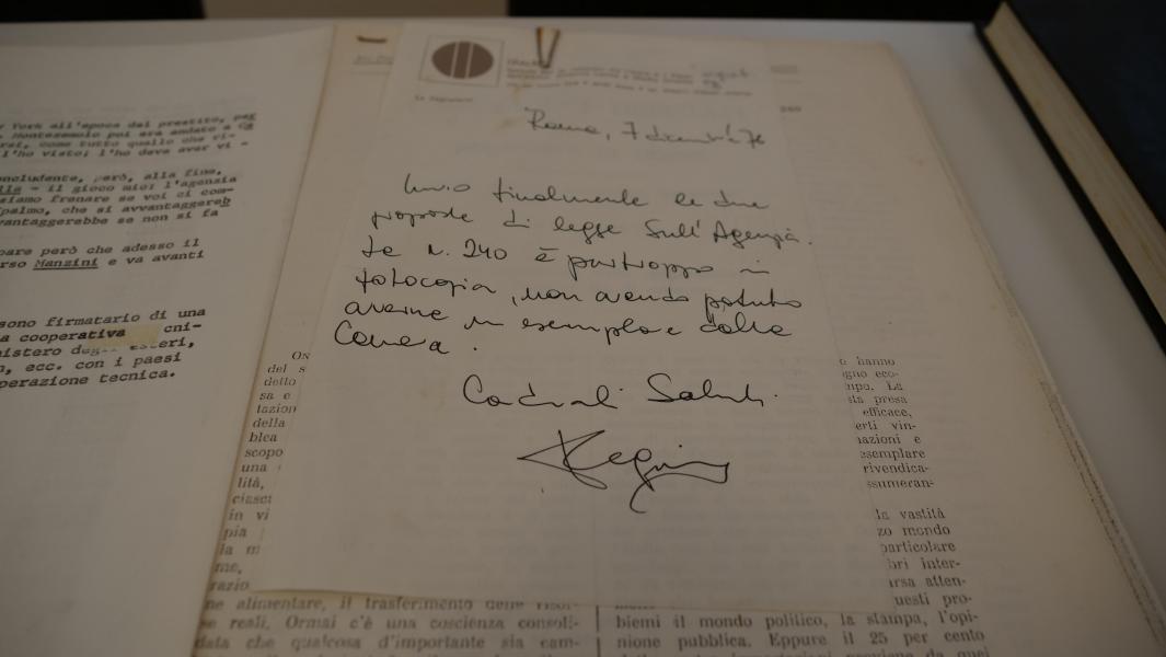 Alcuni documenti dell'archivio di Piero Bassetti