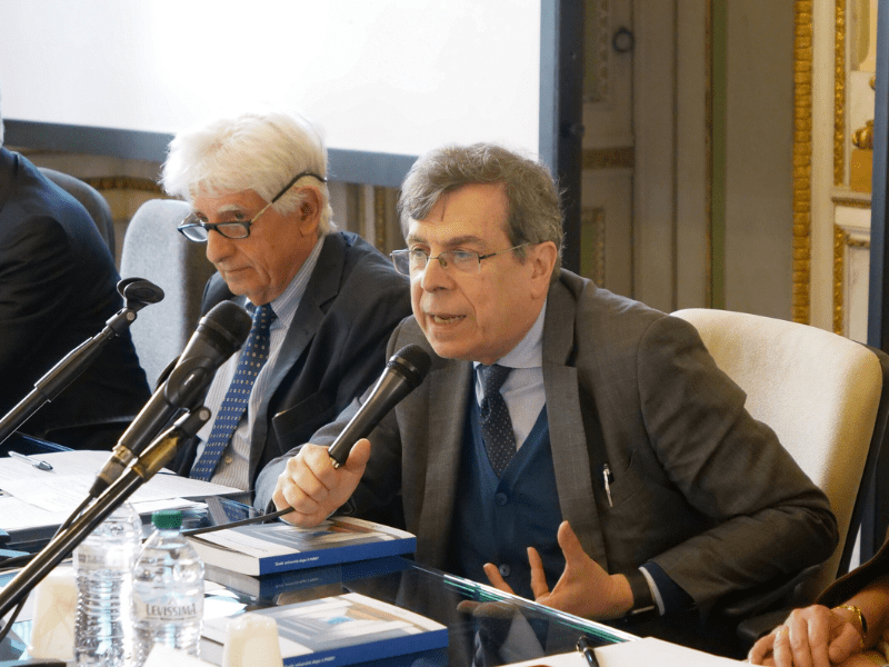 Il rettore Elio Franzini alla presentazione del libro "Quale università dopo il PNRR?".