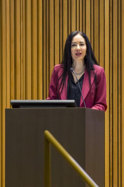 Il saluto della rettrice Marina Brambilla in Aula Magna