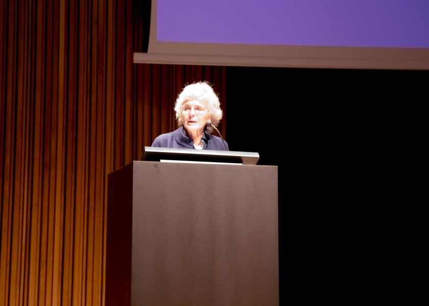 Elena Cattaneo all’iniziativa “Un nome, non un numero”.